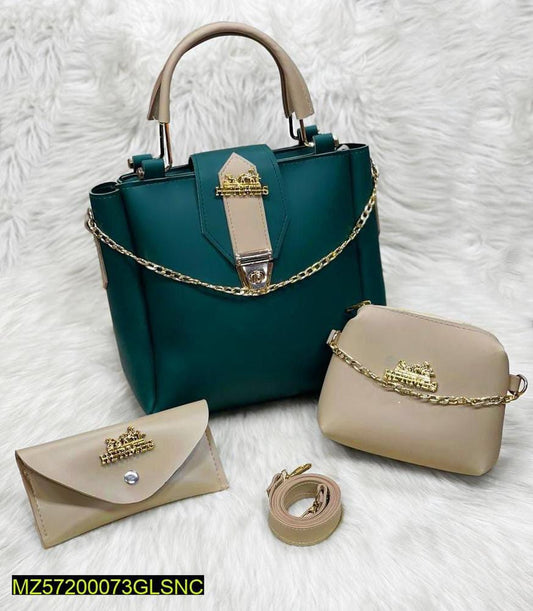 Hermes Set Of 3 Bags (Green & Beige)