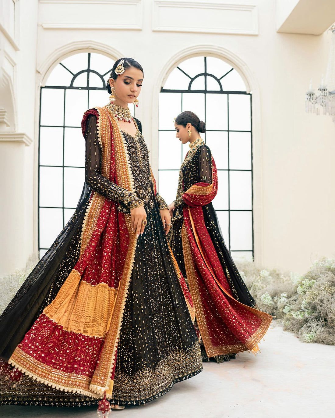 AIK Embroidered Black Luxury Chiffon Collection