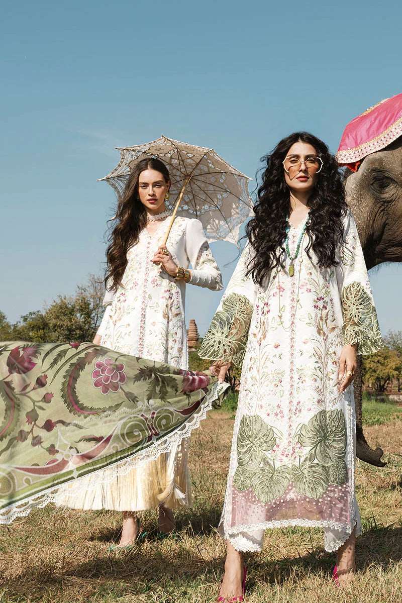 Mushq White Luxury Lawn Collection Replica