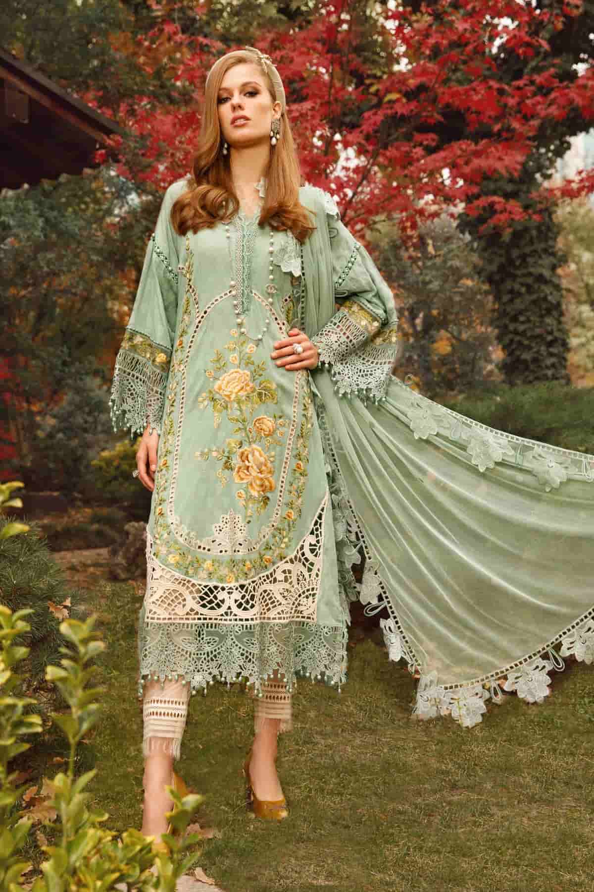 Maria B Pista Luxury Lawn  Dress