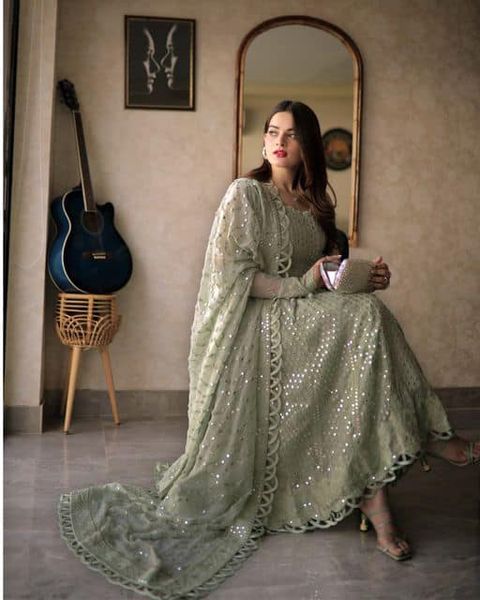 Asim jofa Pista Luxury Chiffon Maxi