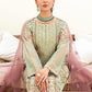 RM Embroidered pista purple Dupatta Luxury Organza Dress