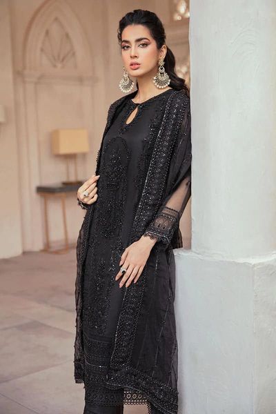 Mushq Black Luxury Net Dress