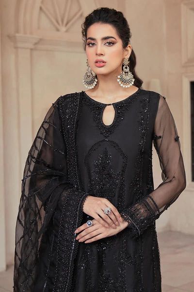 Mushq Black Luxury Net Dress