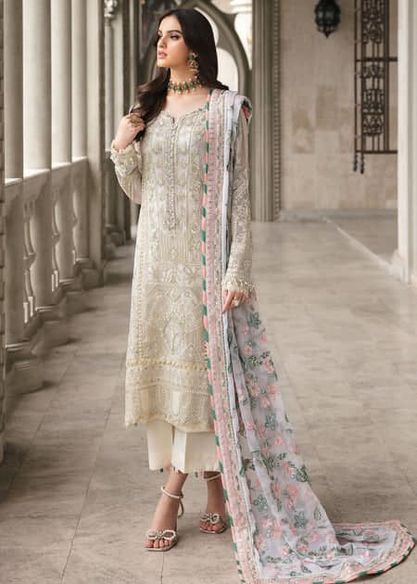 Gulaal off White Luxury Organza Dress