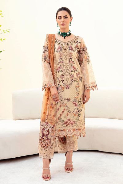 Ramsha Minhal Skin Luxury Organza Dress