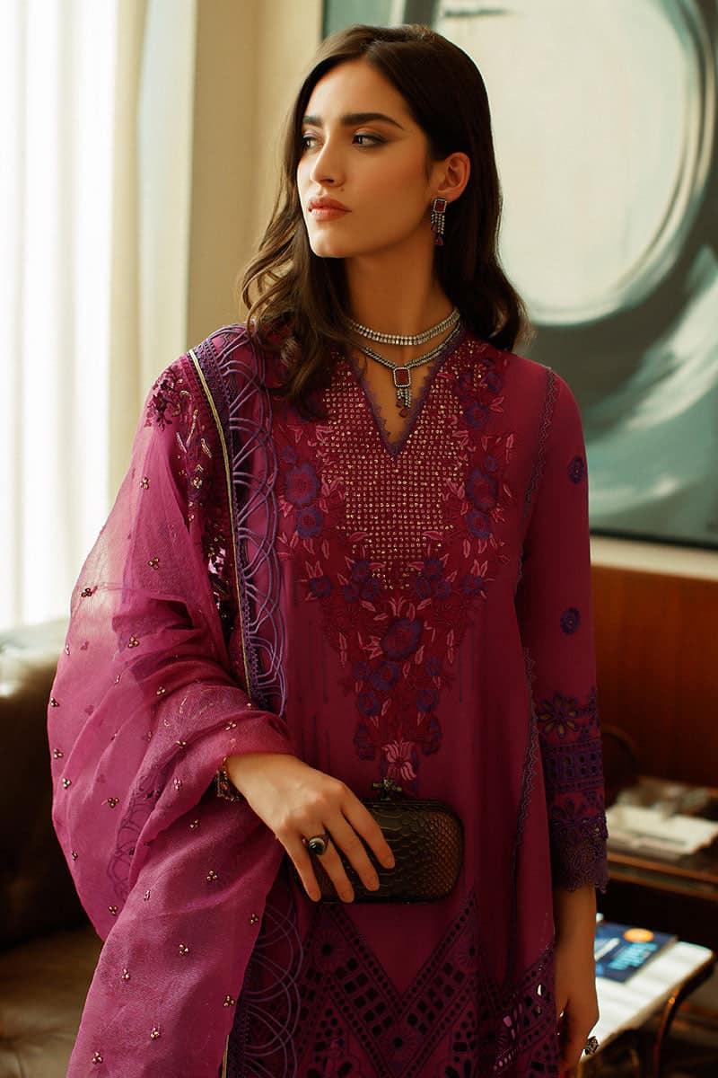 Mushq Magenta Luxury Lawn Dress