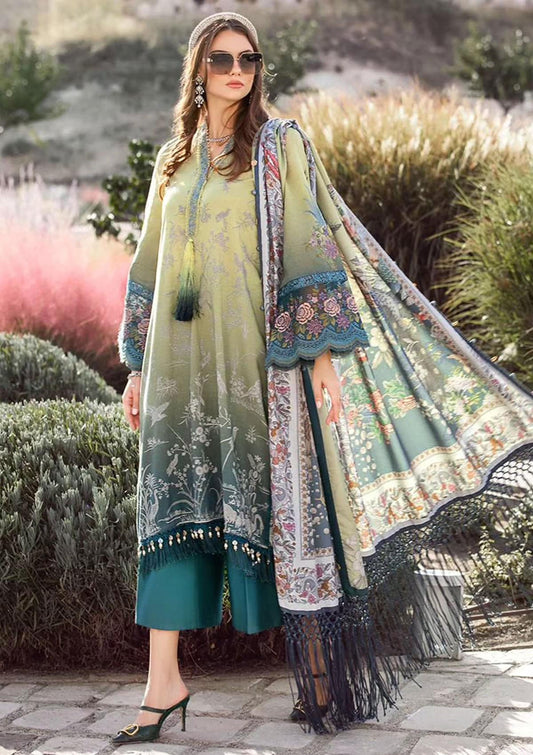 Maria B M Print Pista Tie n Dye  Luxury Lawn Collection Replica