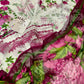 MP Embroidered White n Pink Luxury lawn Dress