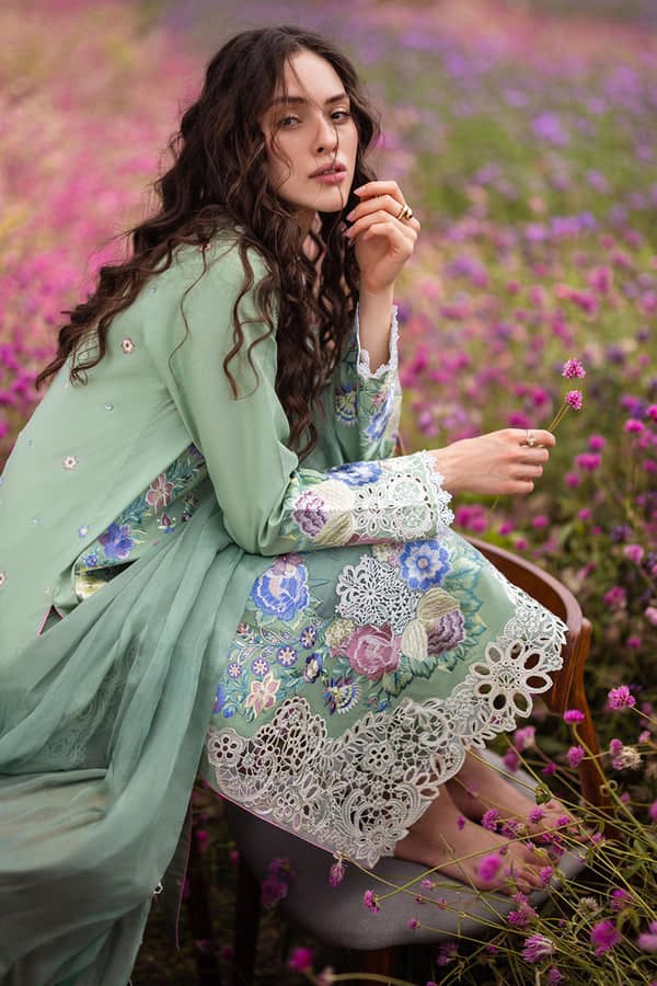 Mushq Pista Luxury Lawn Dress