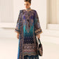 AZH Embroidered Tie & Dye Luxury Organza Dress