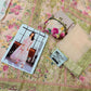 Designer Tea Pink Organza & Silk Semi Stitched 4 Piece