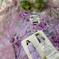 IZK Embroidered Purple Luxury Chikankari Lawn Dress
