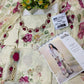 IZK Embroidered Off White Luxury Lawn Dress