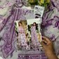 ANL Embroidered Purple Luxury Lawn Dress