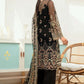 Maryam Hussain Black Luxury Organza Collection Replica