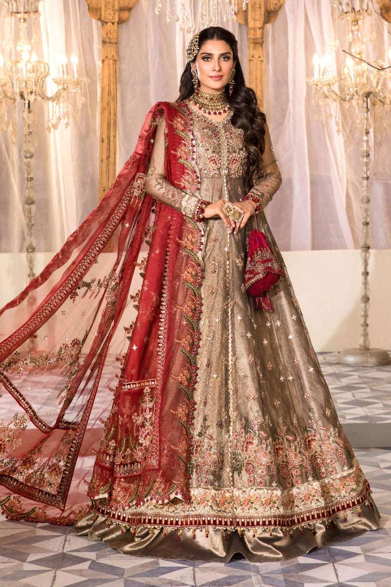 Maria B Golden Luxury Mehsoori Collection Replica