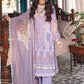 ELF Embroidered Lilac Luxury Chikankari Lawn Dress