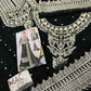 Asim Jofa Black Lehenga Chiffon Collection Replica