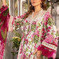 MP Embroidered White n Pink Luxury lawn Dress