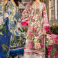 MP Embroidered White n Pink Luxury lawn Dress