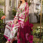 MP Embroidered White n Pink Luxury lawn Dress