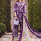 MP Embroidered Purple Luxury Lawn Dress