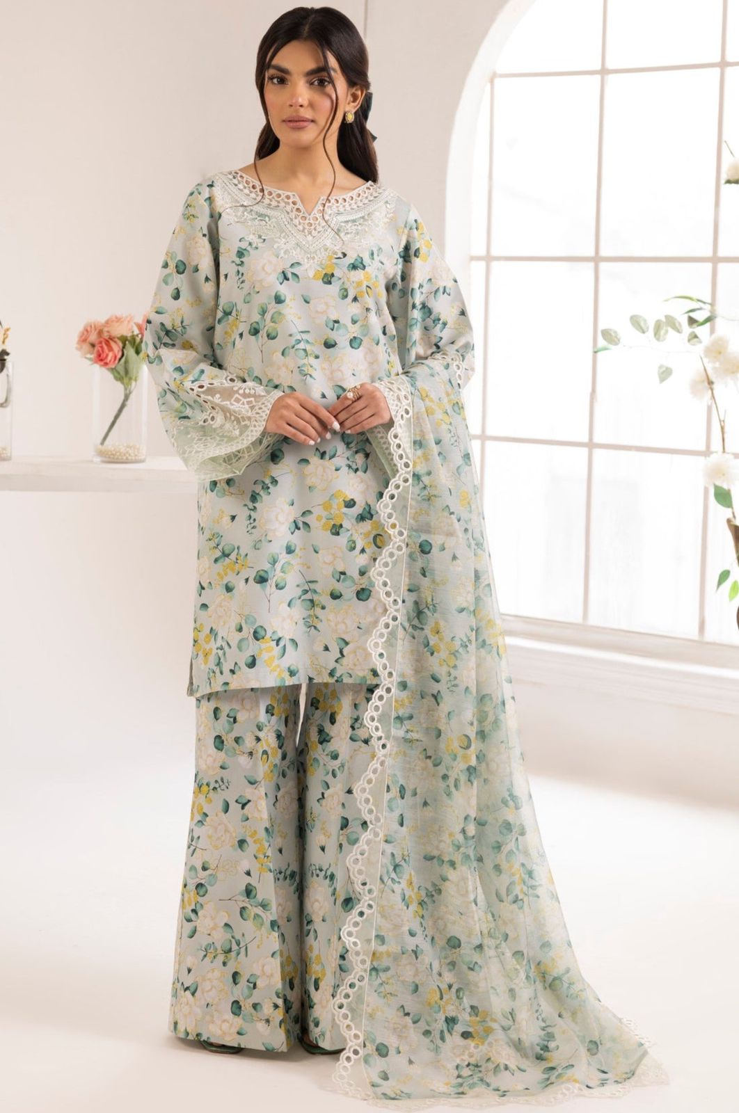 Mohangi Pista Luxury Lawn Dress