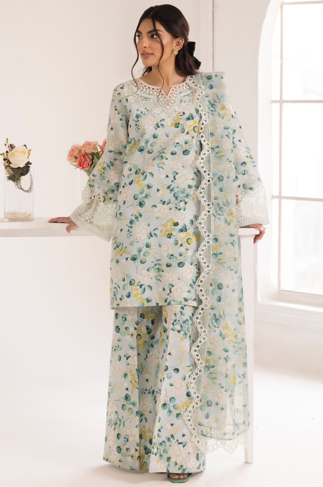 Mohangi Pista Luxury Lawn Dress