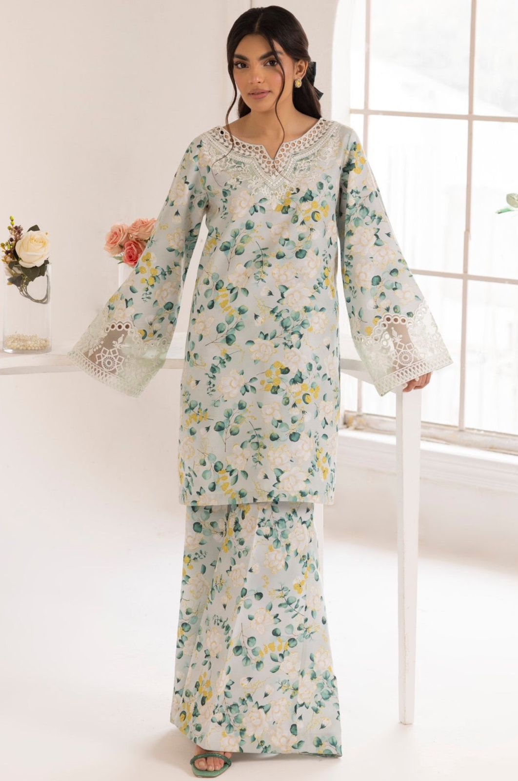 Mohangi Pista Luxury Lawn Dress