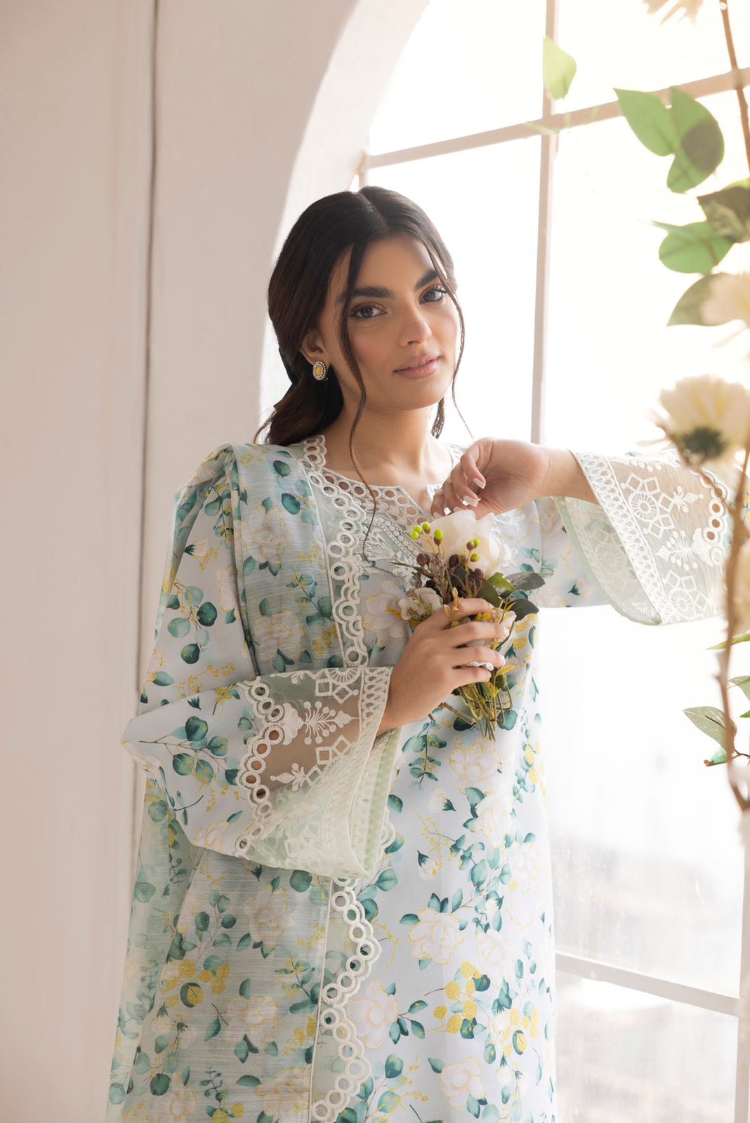 Mohangi Pista Luxury Lawn Dress