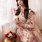 IZK Embroidered Cream Luxury Lawn Dress