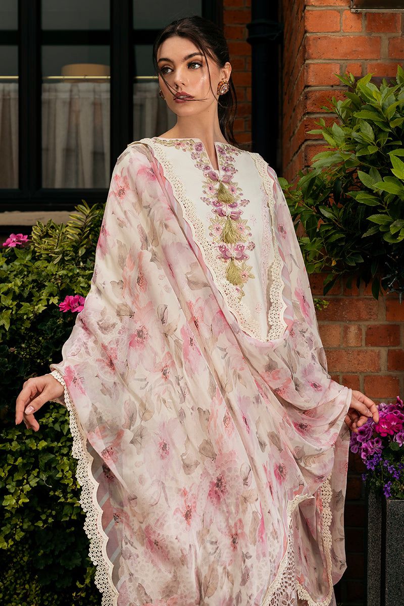 Mushq Cream Luxury Lawn Dress