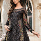 MB Embroidered black  Luxury Organza Frock