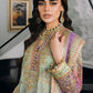 BRQ Embroidered Tie N Die Pista Purple Luxury Chiffon Dress - Unsitched