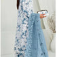 Designer Organza & Silk Semi Stitched 4 Piece - A01