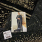 JZM Embroidered Black Luxury Velvet & Net Saree