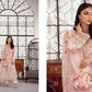 Designer Tea Pink Organza & Silk Semi Stitched 4 Piece