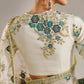 AA Embroidered White Luxury Net Saree