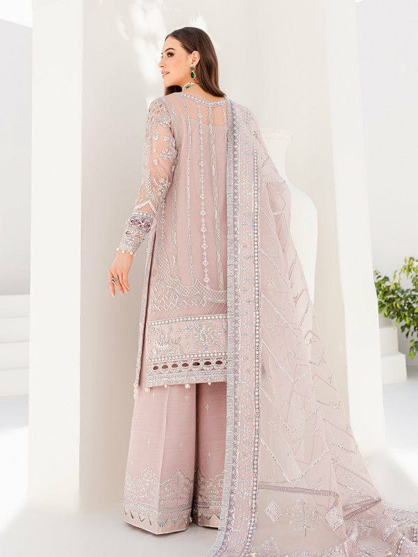 GUL Embroidered Tea Pink luxury organza Dress