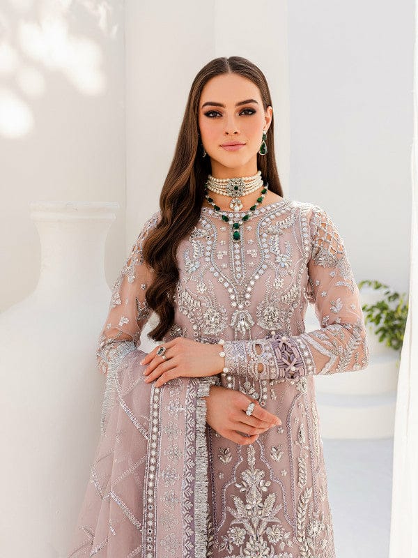 GUL Embroidered Tea Pink luxury organza Dress