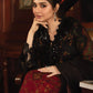 MP Embroidered  Black & maroon Luxury Lawn Dress