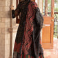 MP Embroidered  Black & maroon Luxury Lawn Dress
