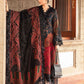 MP Embroidered  Black & maroon Luxury Lawn Dress