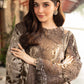 MP Embroidered Brown Luxury Lawn Dress