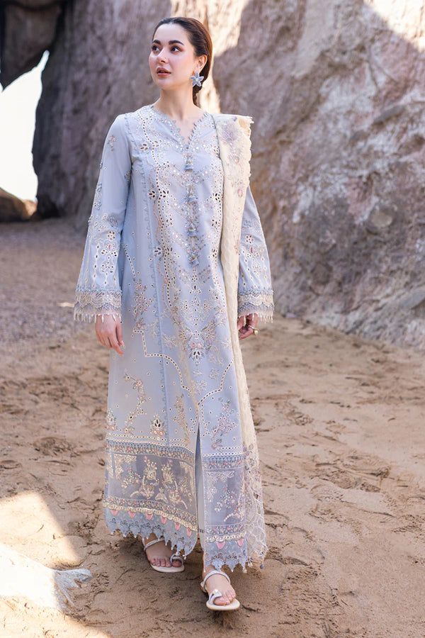 QLR Embroidered Ferozi Luxury Lawn Dress