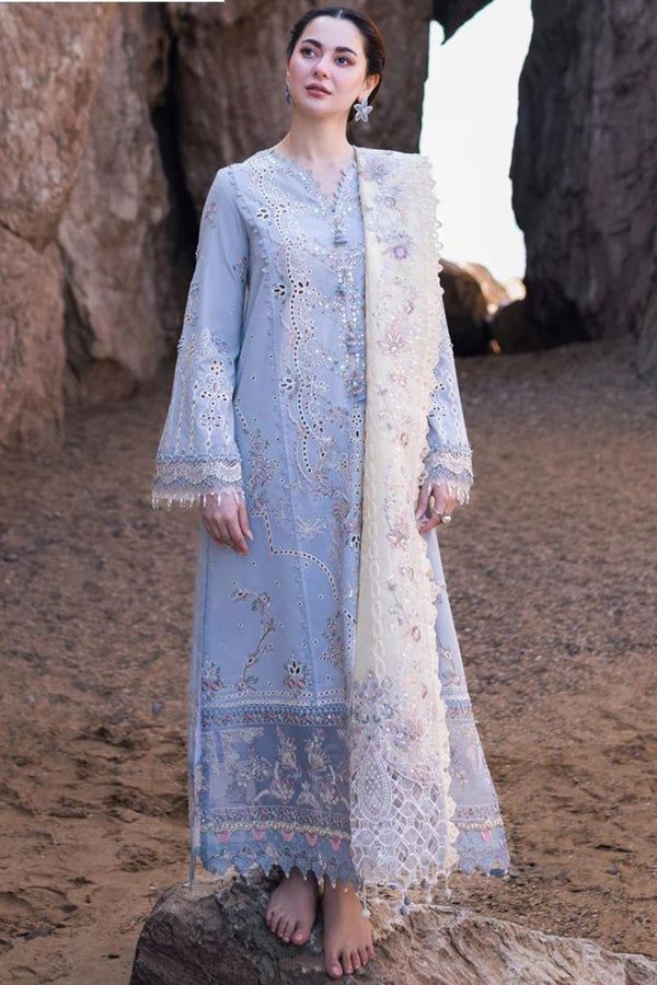 QLR Embroidered Ferozi Luxury Lawn Dress