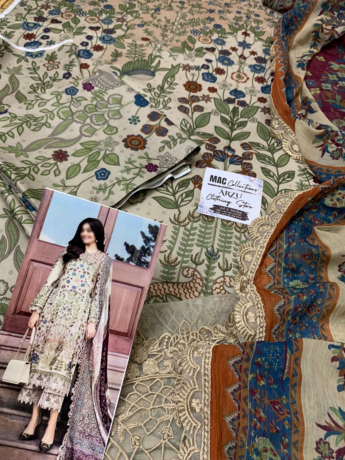 MP Embroidered Skin Luxury Lawn Dress