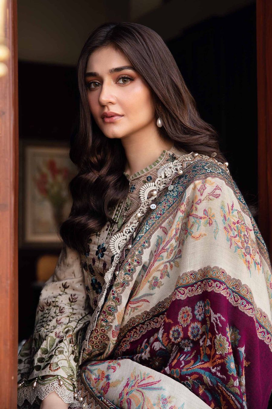 MP Embroidered Skin Luxury Lawn Dress