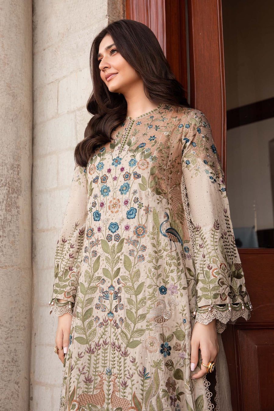 MP Embroidered Skin Luxury Lawn Dress